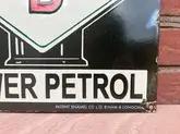 No Reserve 1950s Power Diesel Power Petrol Enamel Sign