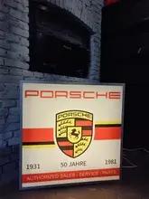 90's Illuminated Porsche Sign
