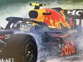 No Reserve Formula 1 Sergio “Checo” Perez Impressionist Style Painting