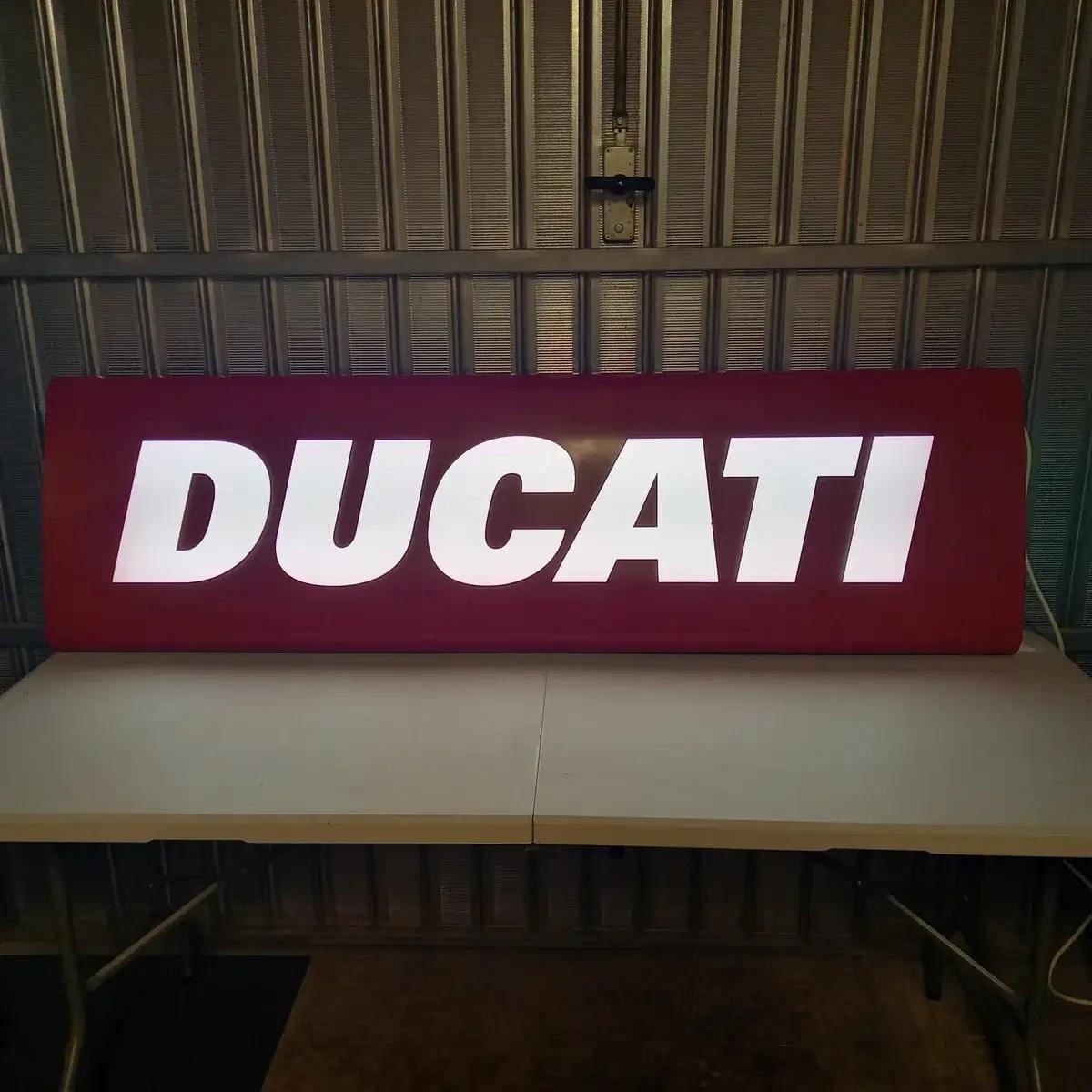 Illuminated Neon Ducati Dealership Sign