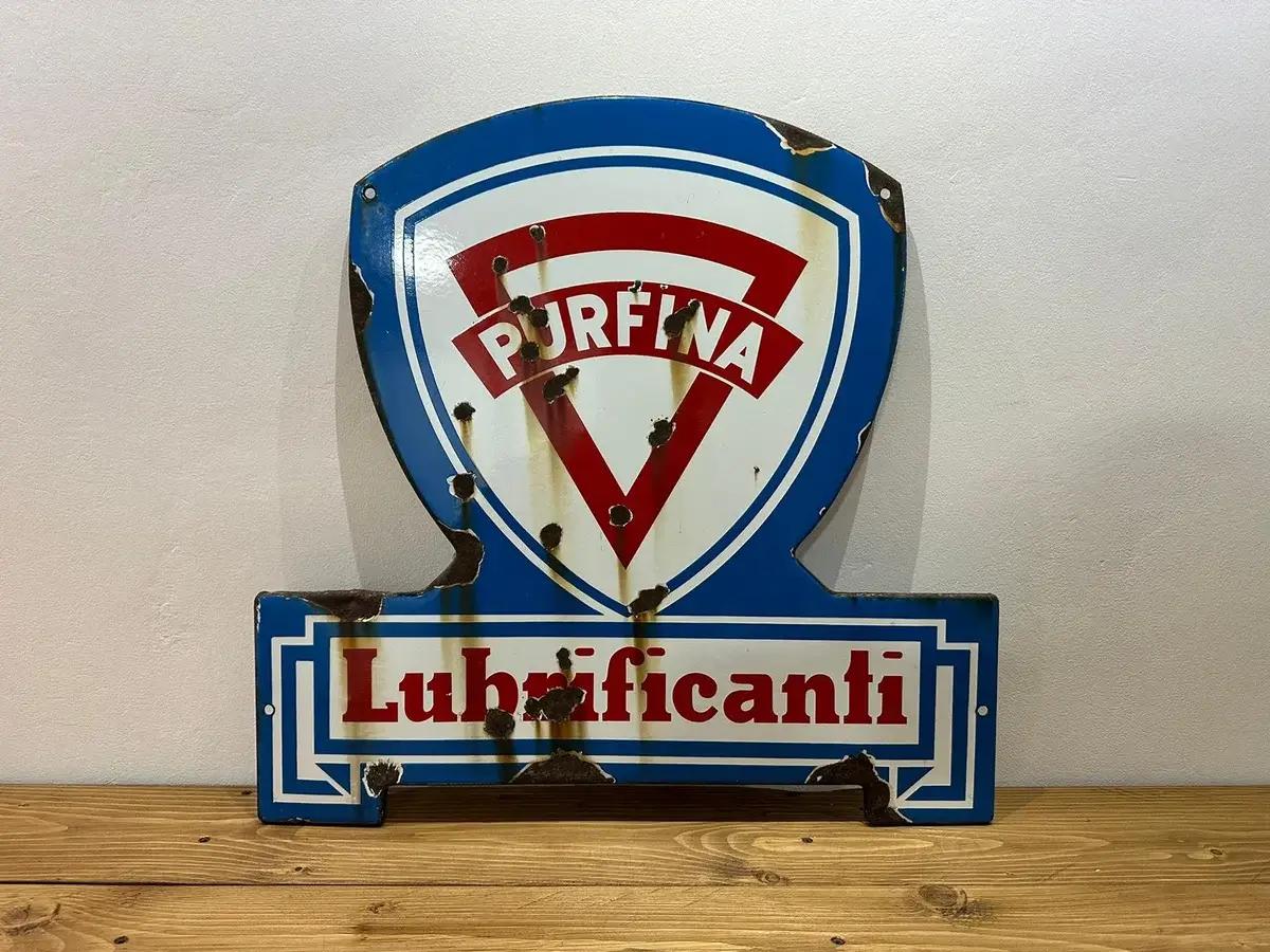 70's Purfina Lubricants Sign