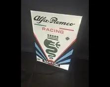  Illuminated Martini Racing Alfa Romeo Sign
