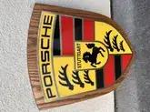  60's Wooden Porsche Sign