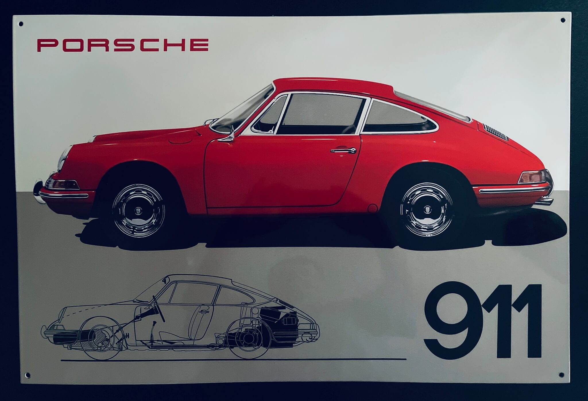 DT: Porsche Turbo Enamel Sign