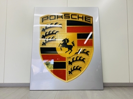 NO RESERVE - Authentic Porsche Dealership Crest