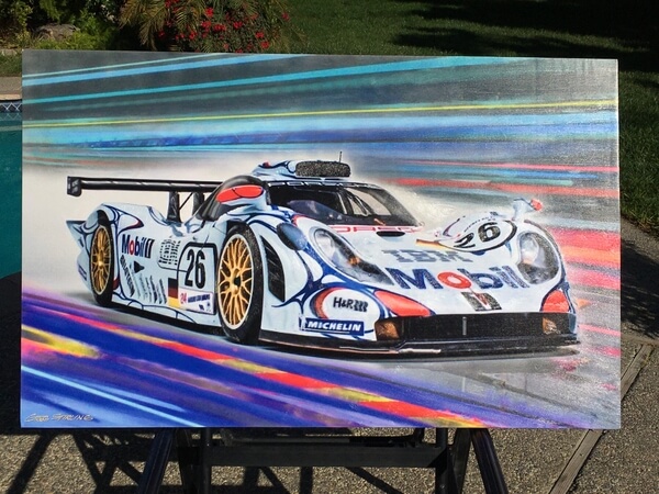 Porsche 911 GT1, Winner of the 1998 Le Mans" Painting by Greg Stirling |  PCARMARKET