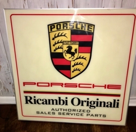  Porsche Ricambi Originali Illuminated Sign (36" x 36")