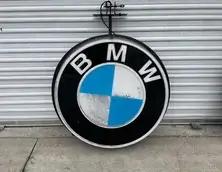  ILLUMINATED BMW DEALERSHIP SIGN