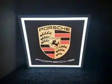 No Reserve illuminated Porsche style sign