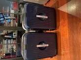 Rimowa x Porsche AluFrame Luggage Set in Blue Metallic