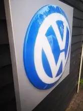 Illuminated Volkswagen Dealership Sign