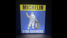 No Reserve Illuminated Michelin Tyre Services Dealership Sign