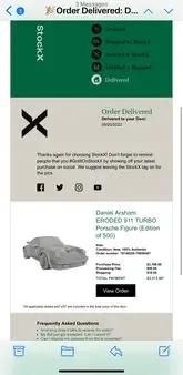 No reserve Daniel Arsham Eroded Porsche 911 Turbo