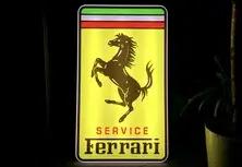 No Reserve Illuminated Ferrari Service Sign