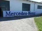 Vintage Illuminated Mercedes-Benz Dealership Sign