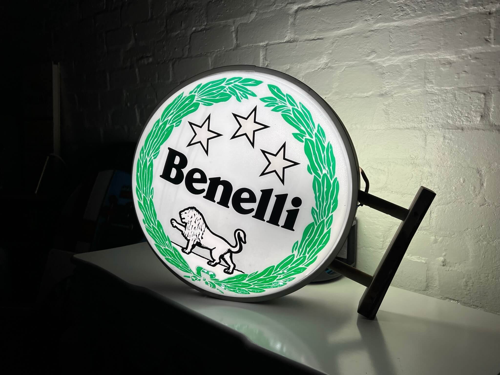 Benelli motorcycles logo editorial photo. Image of producer - 103822771